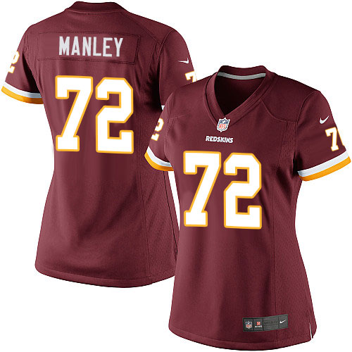 Women's Elite Dexter Manley Nike Jersey Burgundy Red Home - #72 NFL Washington Redskins